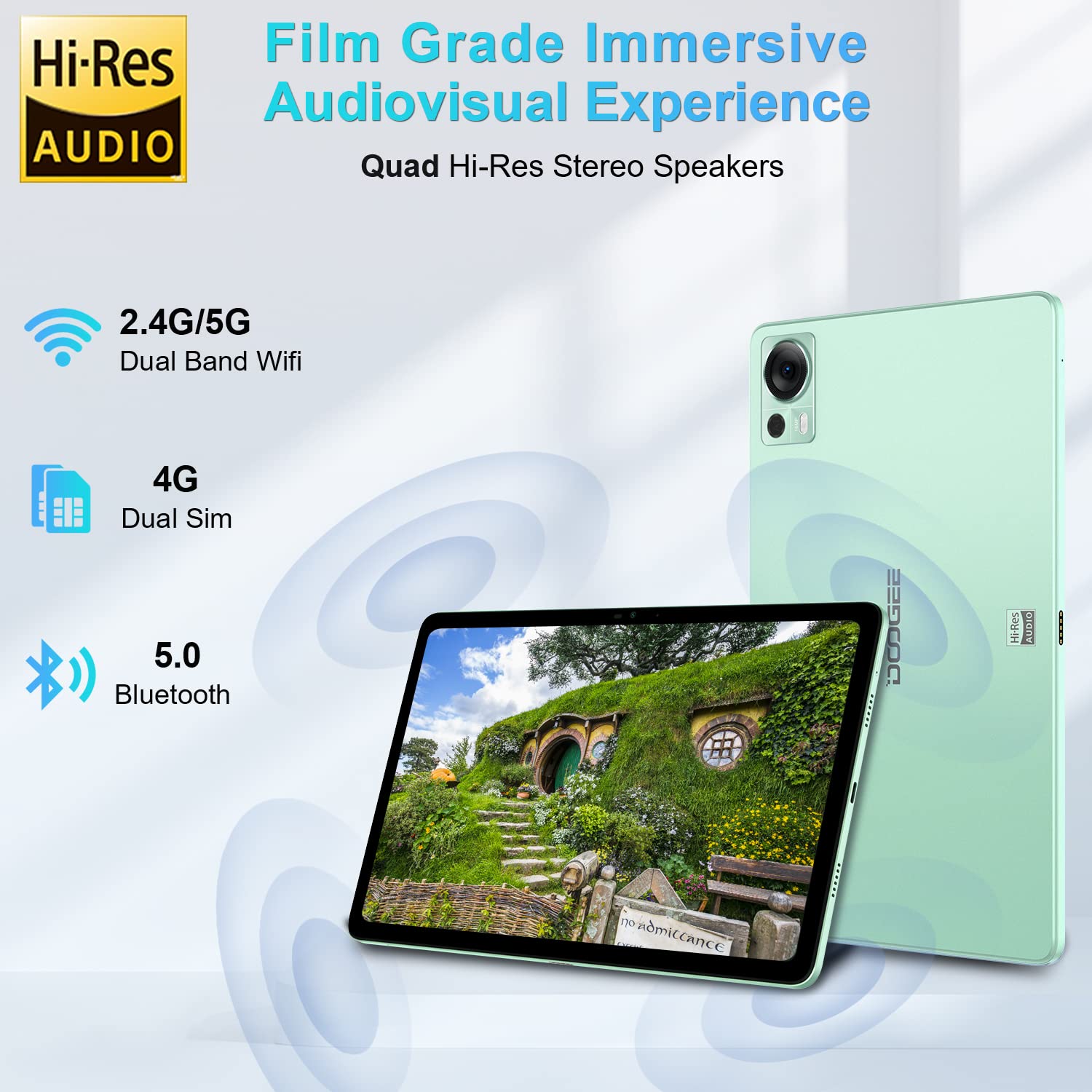 DOOGEE T20 Android 12 Tablet [2023], 15GB RAM+256GB ROM (TF